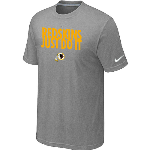 Nike Washington Redskins "Just Do It" NFL T-Shirt - Grey